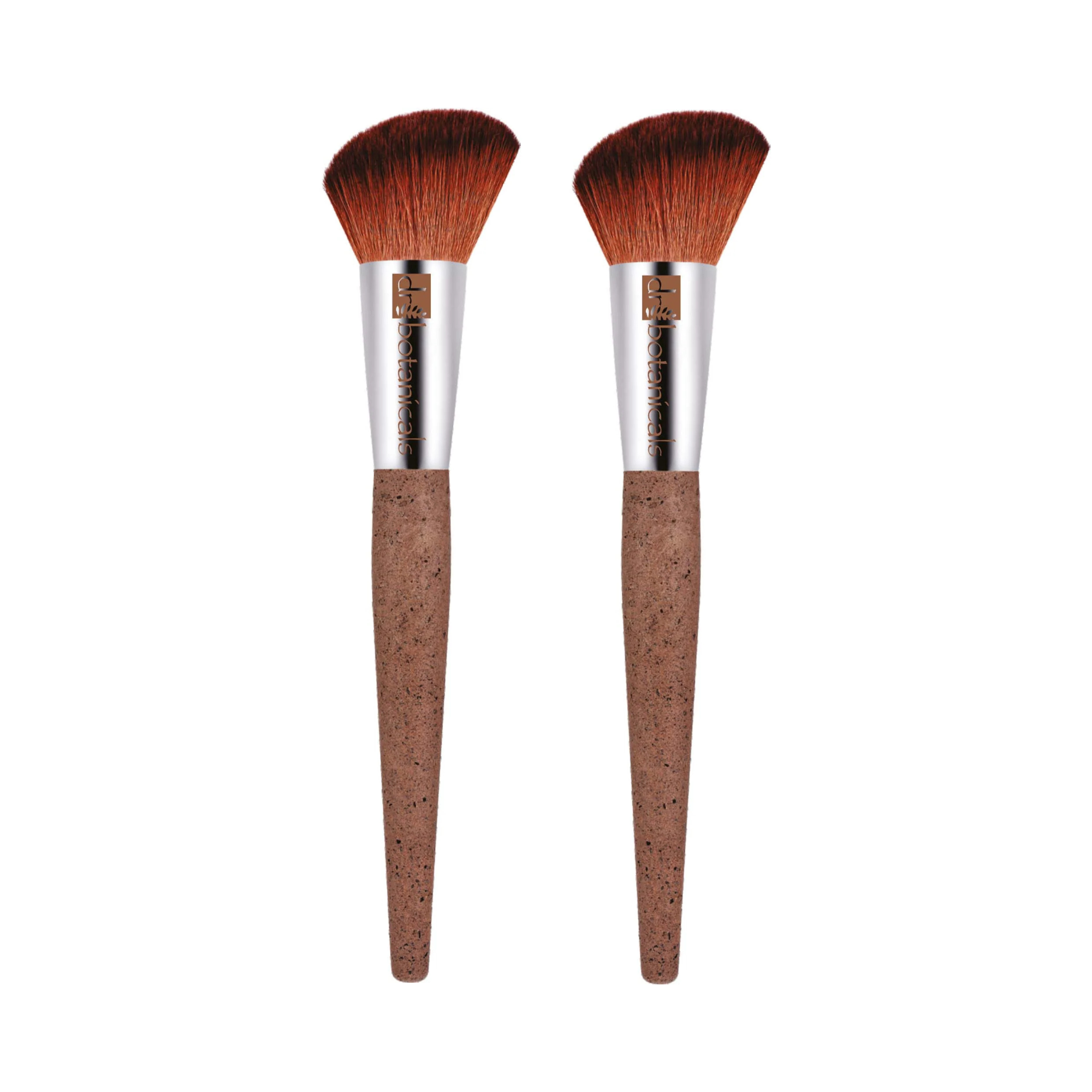 Dr Botanicals Coffee Ground Blush Brush Twin Value Savings Pack