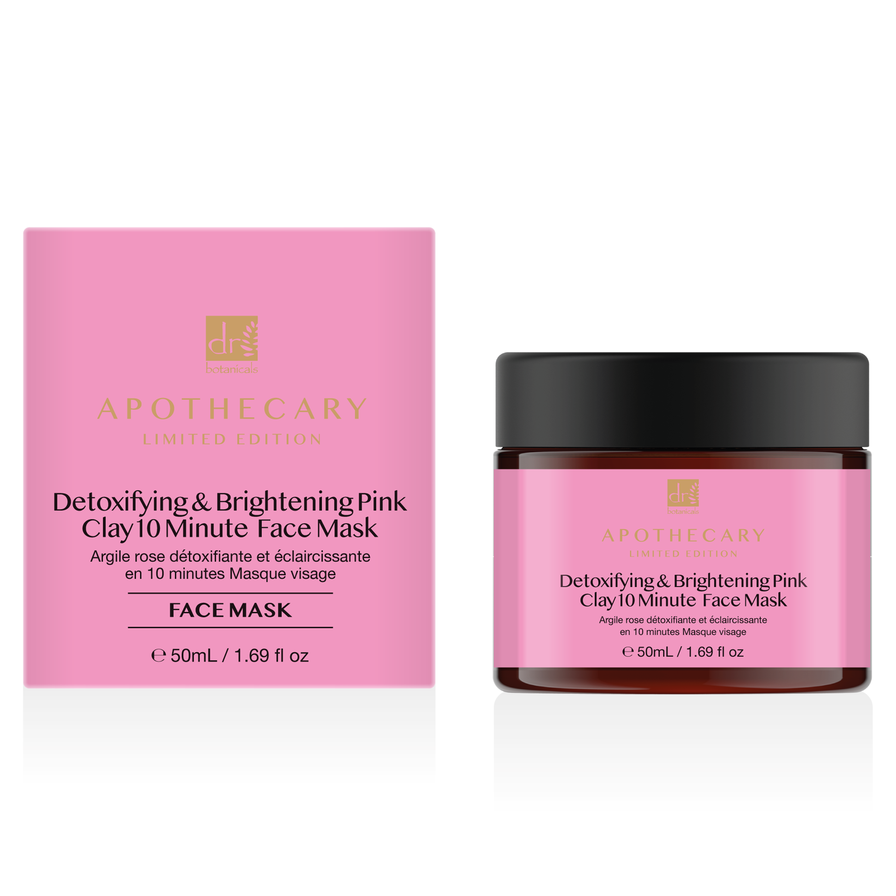 Detoxifying & Brightening Pink Clay 10 Minute Face Mask 50ml