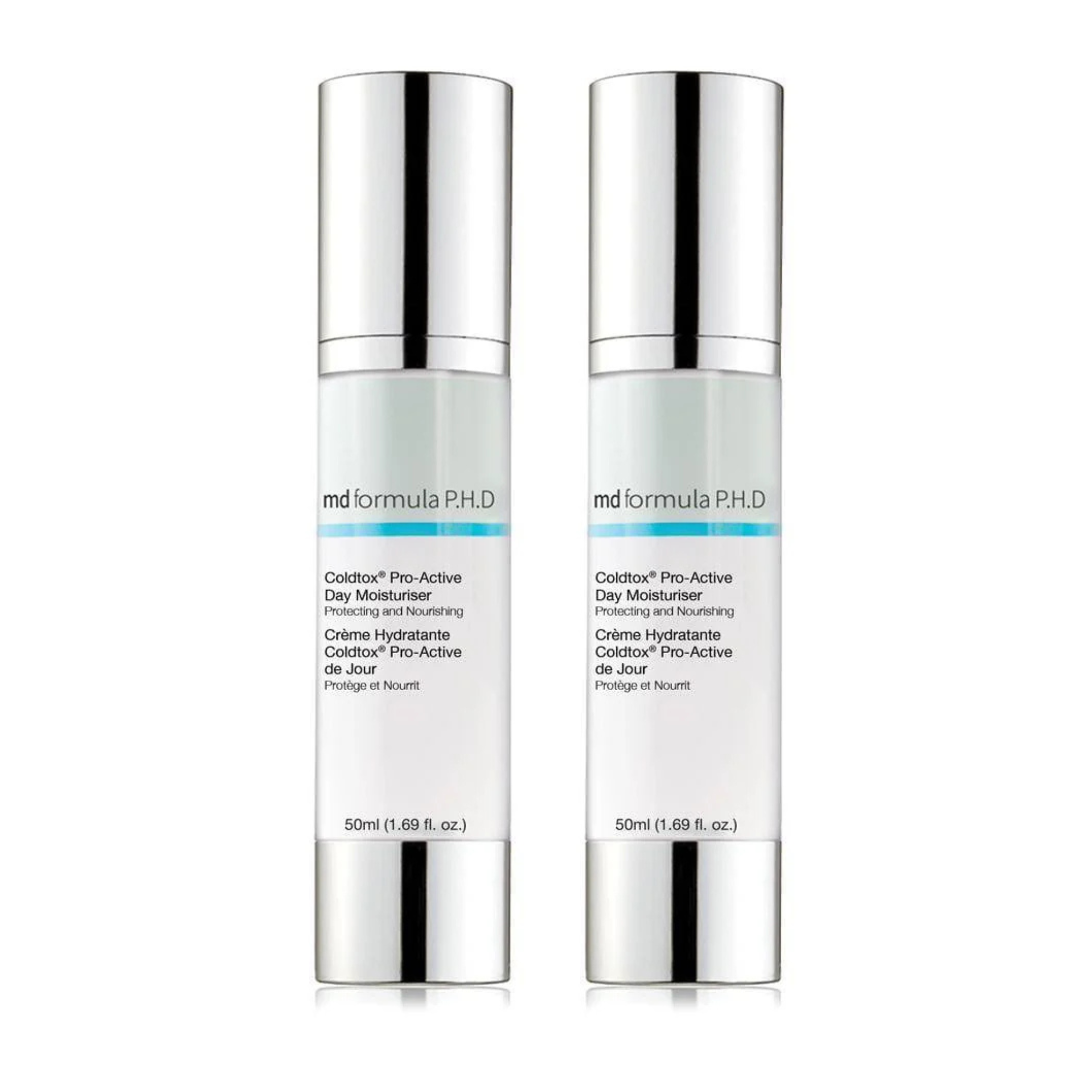 MD Formula Coldtox Pro-Active Day Moisturiser 50ml Twin Value Savings Pack - skinChemists