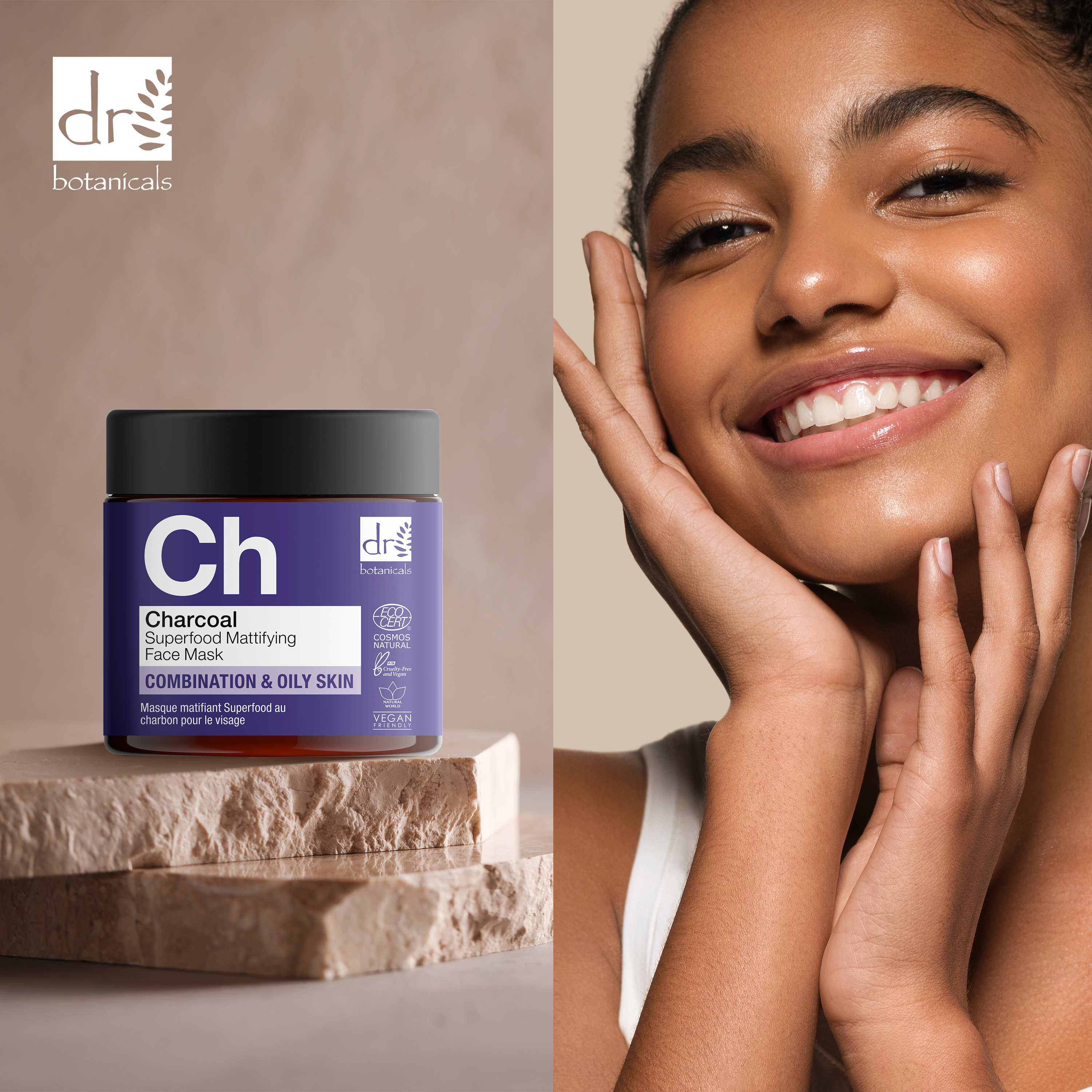 Charcoal Superfood Mattifying Face Mask 60ml