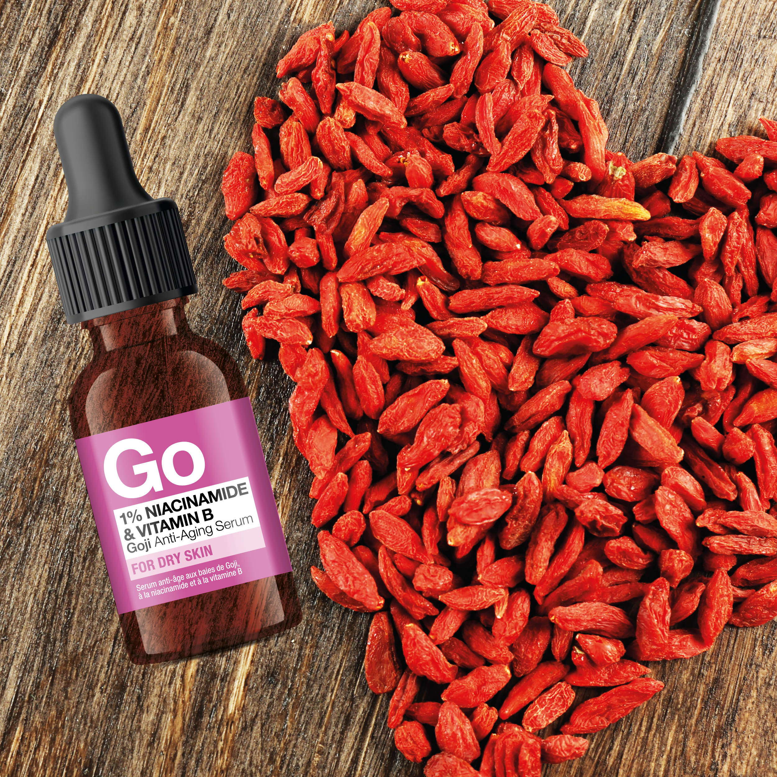 Niacinamide & Vitamin B Goji Anti-Aging Serum