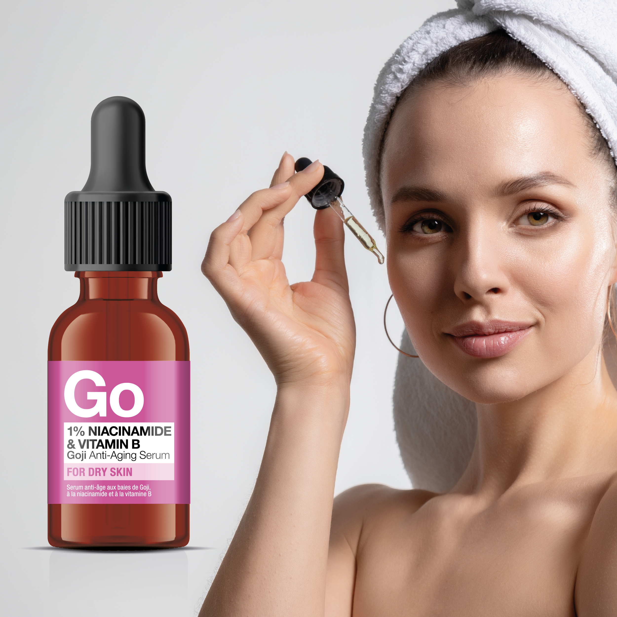 Niacinamide & Vitamin B Goji Anti-Aging Serum