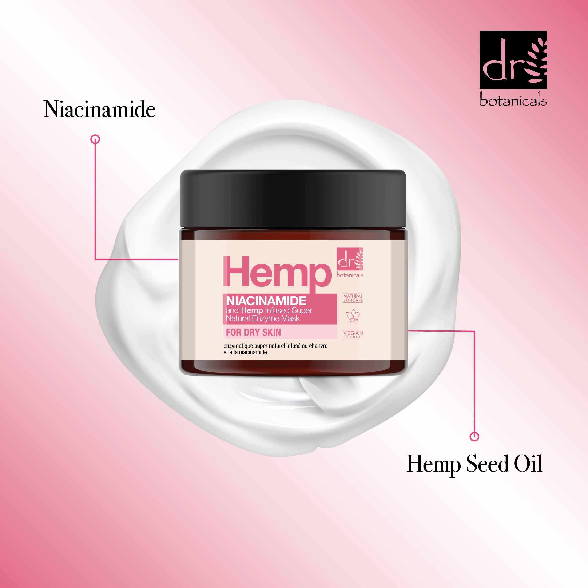 Niacinamide & Hemp Infused Super Natural Enzyme Mask