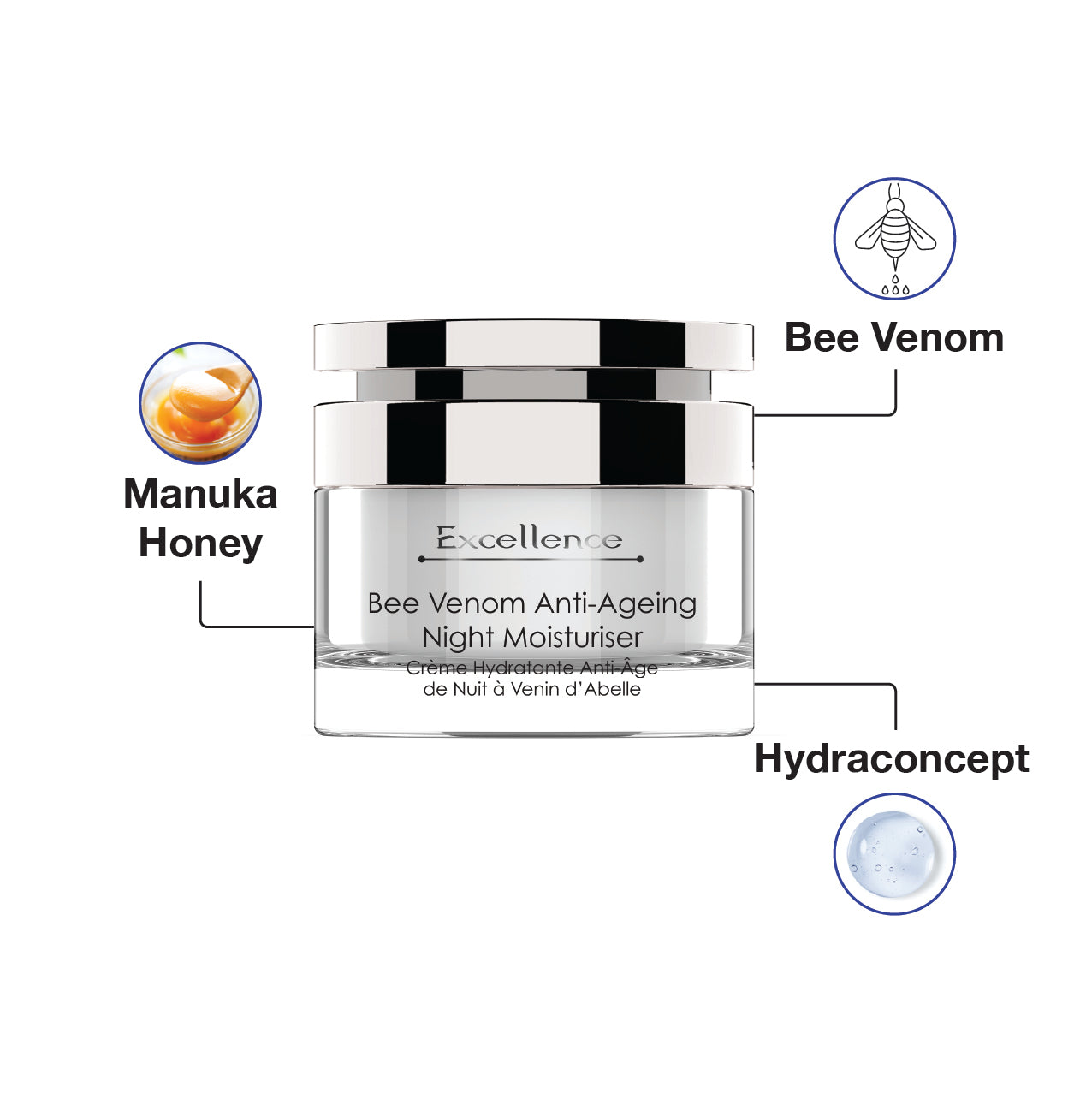 Excellence Bee Venom Anti-Ageing Night Moisturiser 50ml