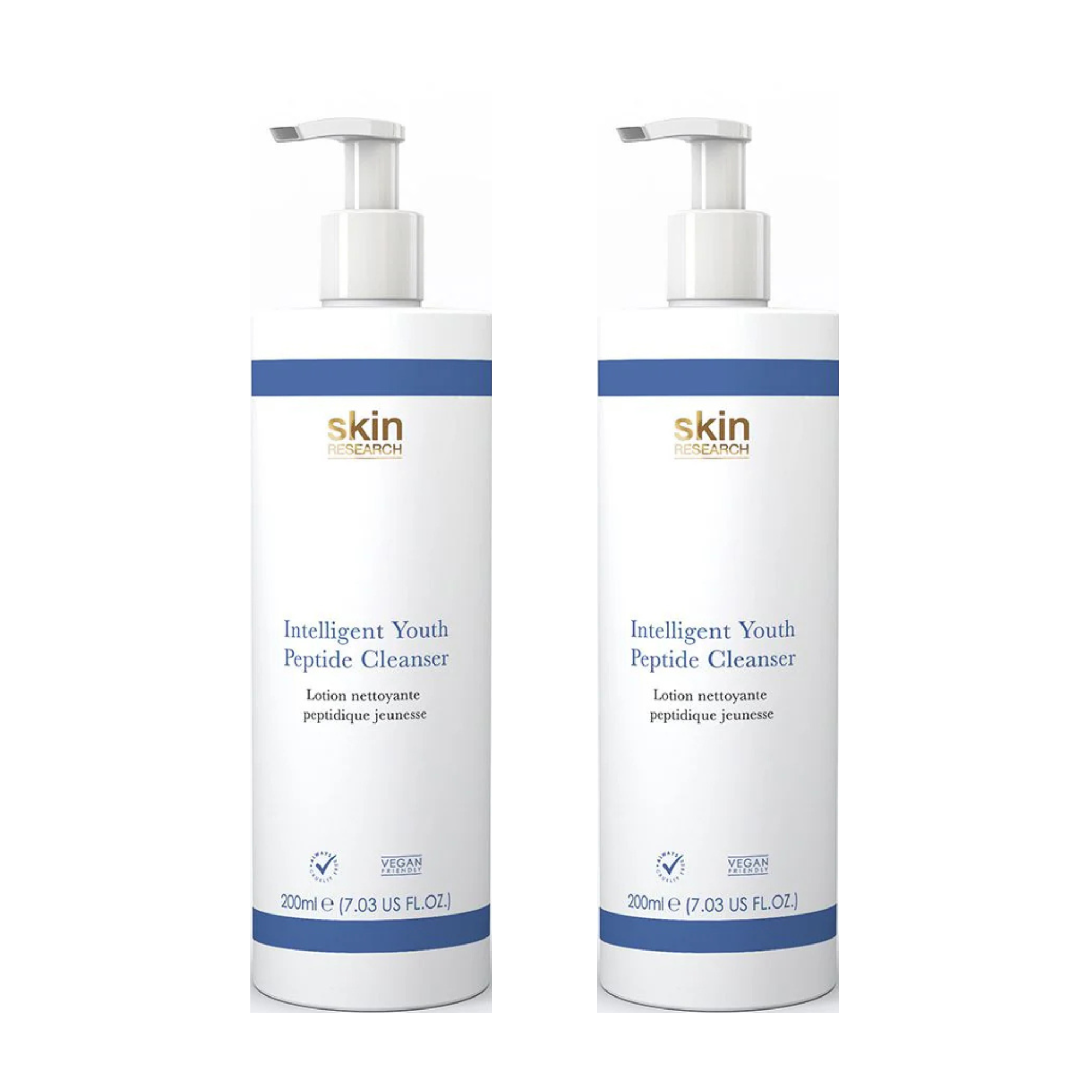 Skin Research Youth Peptide Cleanser 200ml Twin Value Savings Pack - skinChemists