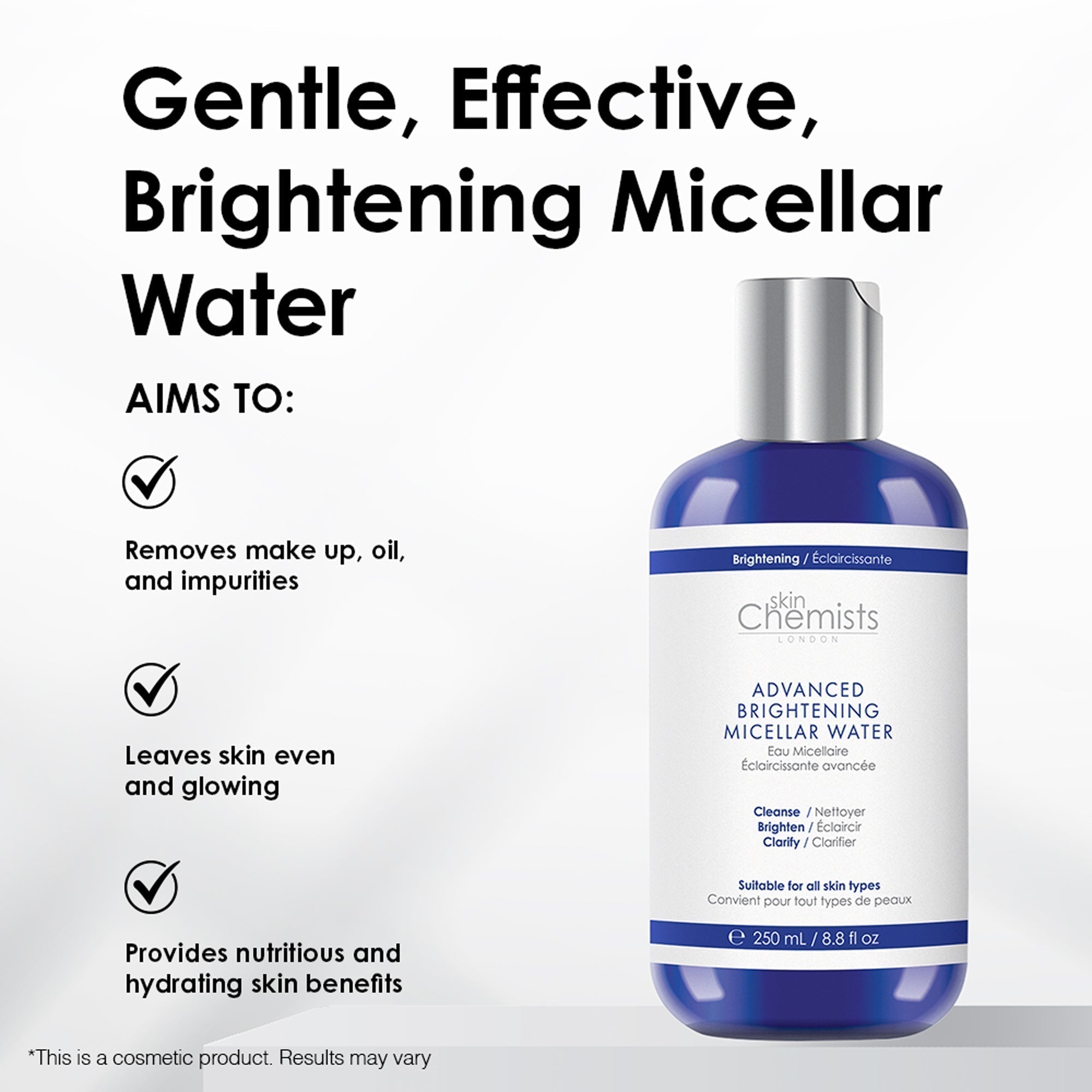 skinChemists Advanced Brightening Marine Micellar Water 250ml Twin Savings Pack - skinChemists