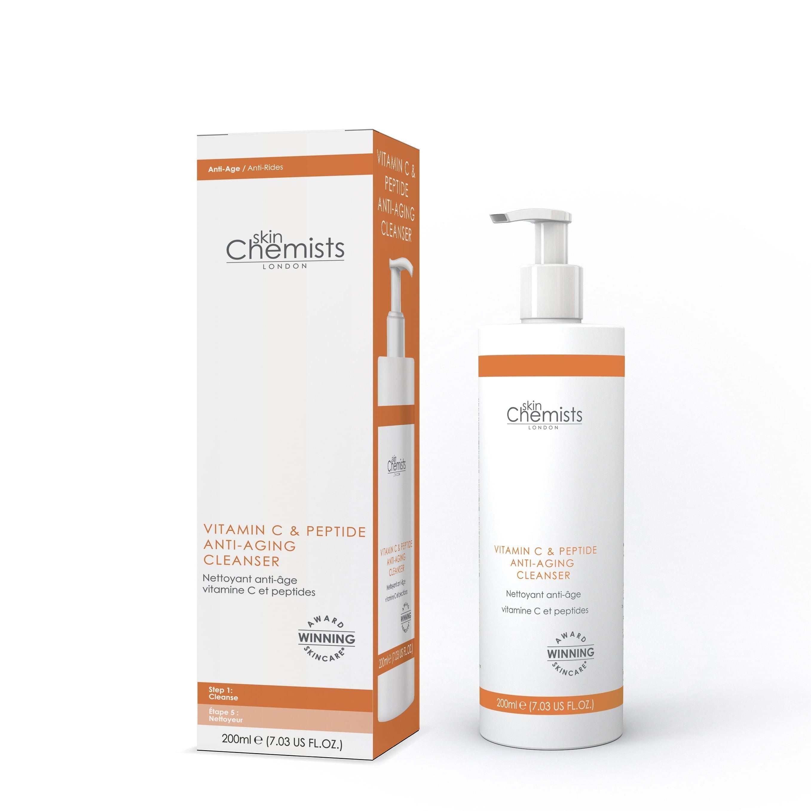 skinChemists Vitamin C & Peptide Cleanser 200ml Twin Value Savings Pack - skinChemists