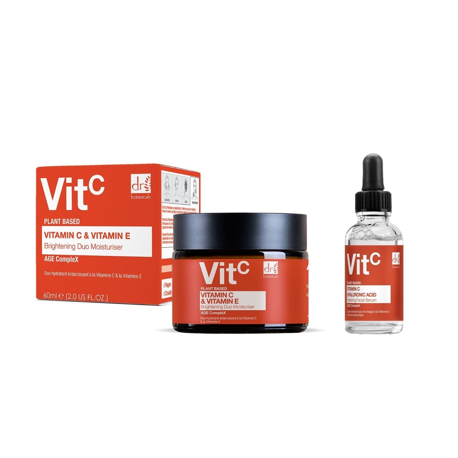 Dr Botanicals Vitamin C Duo Moisturiser & Facial Serum Kit