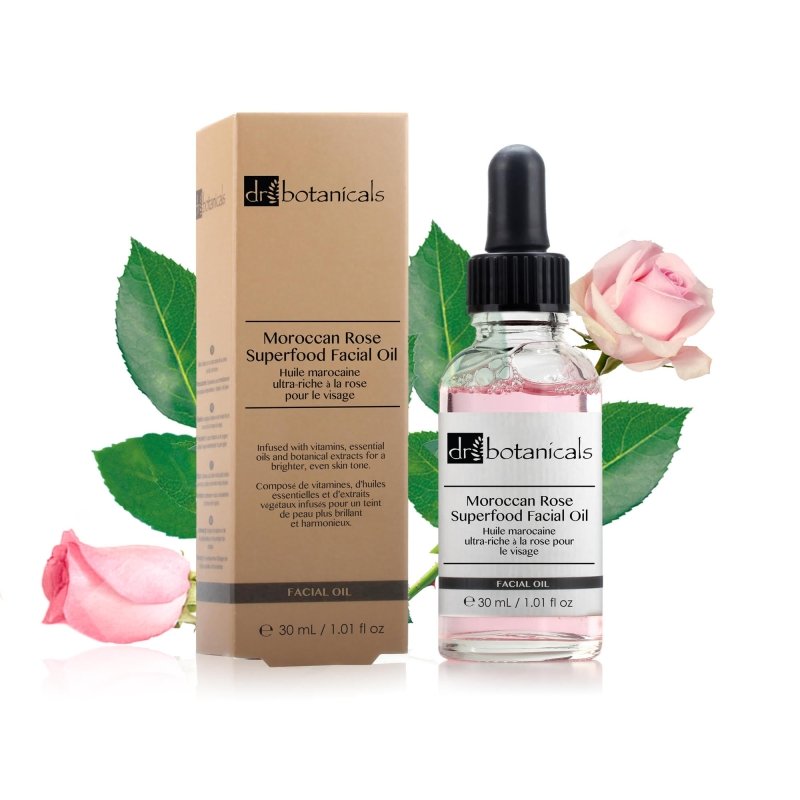 Moroccan Rose Superfood Facial Oil Duo Kit - Dr Botanicals