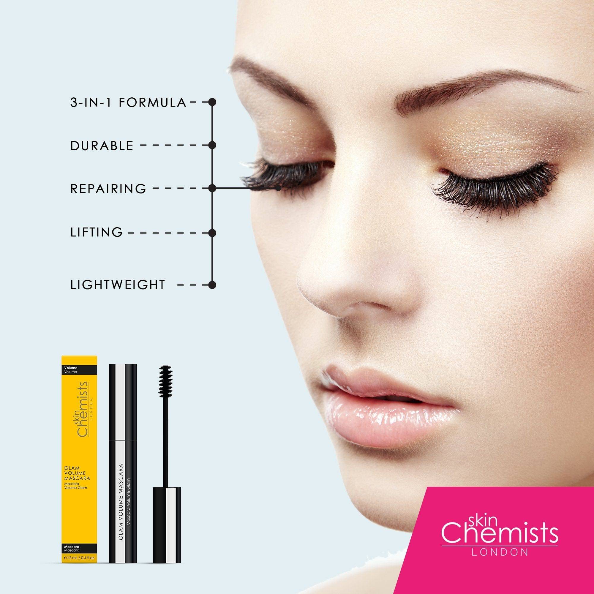 skinChemists Glam Volume Mascara 12ml - skinChemists