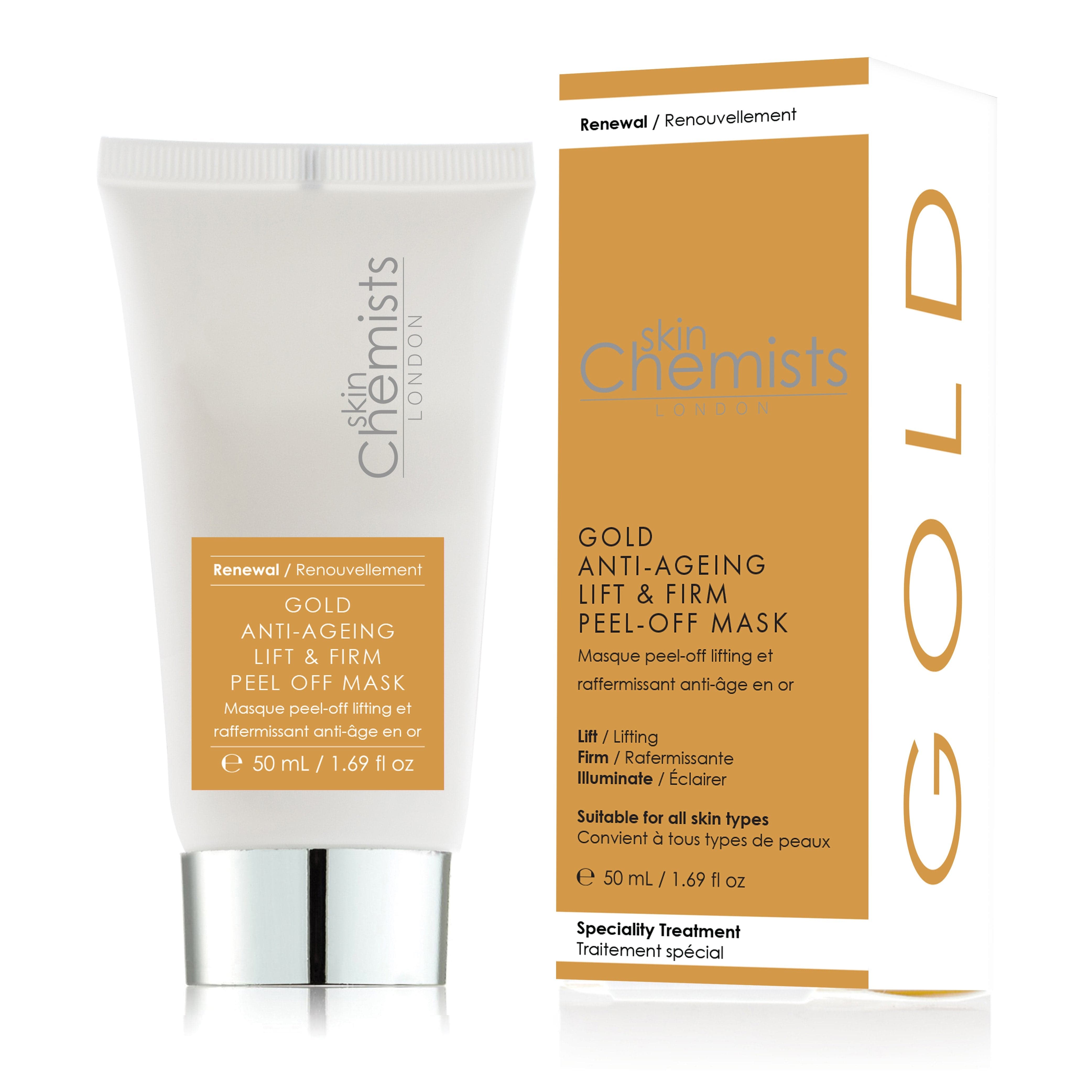 SkinChemists Gold Anti-Ageing Lift & Firm Peel-Off Mask - skinChemists